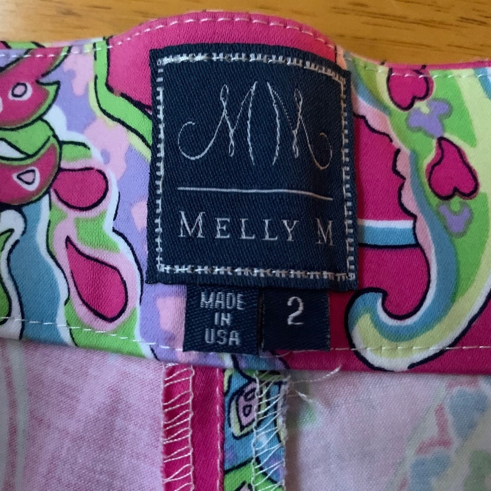 Bohemian Boho cropped Melly M Paisley print pants, liberty art,  Size 2 - Picture 3 of 10